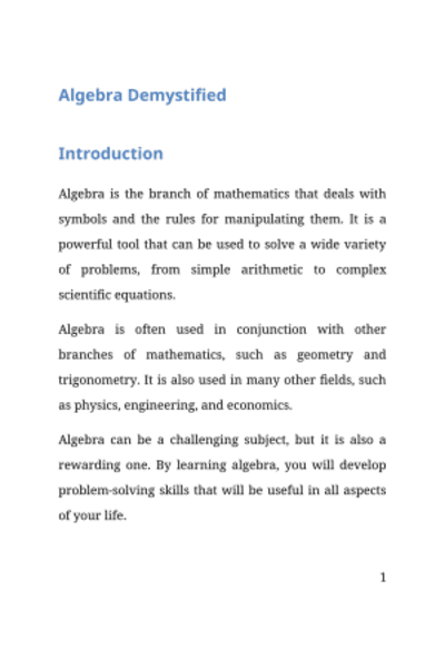 Cover of the book "Linear Algebra Demystified"