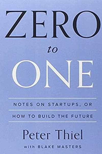 Cover of the book "Zero to One"
